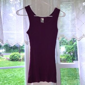 Eggplant purple rubbed tank top